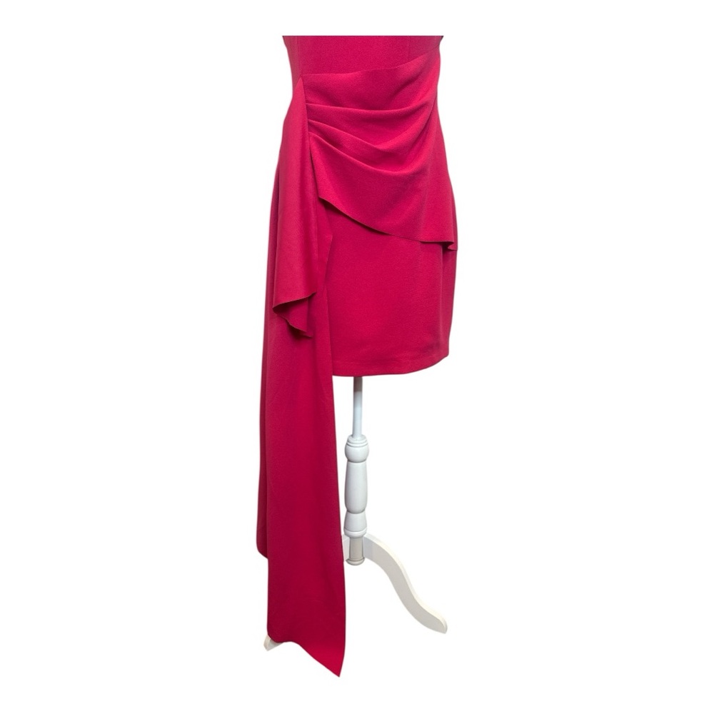 NWT Elliatt Caicos Women’s Mini Dress Fuchsia One Shoulder Asymmetrical Size M - Picture 8 of 14